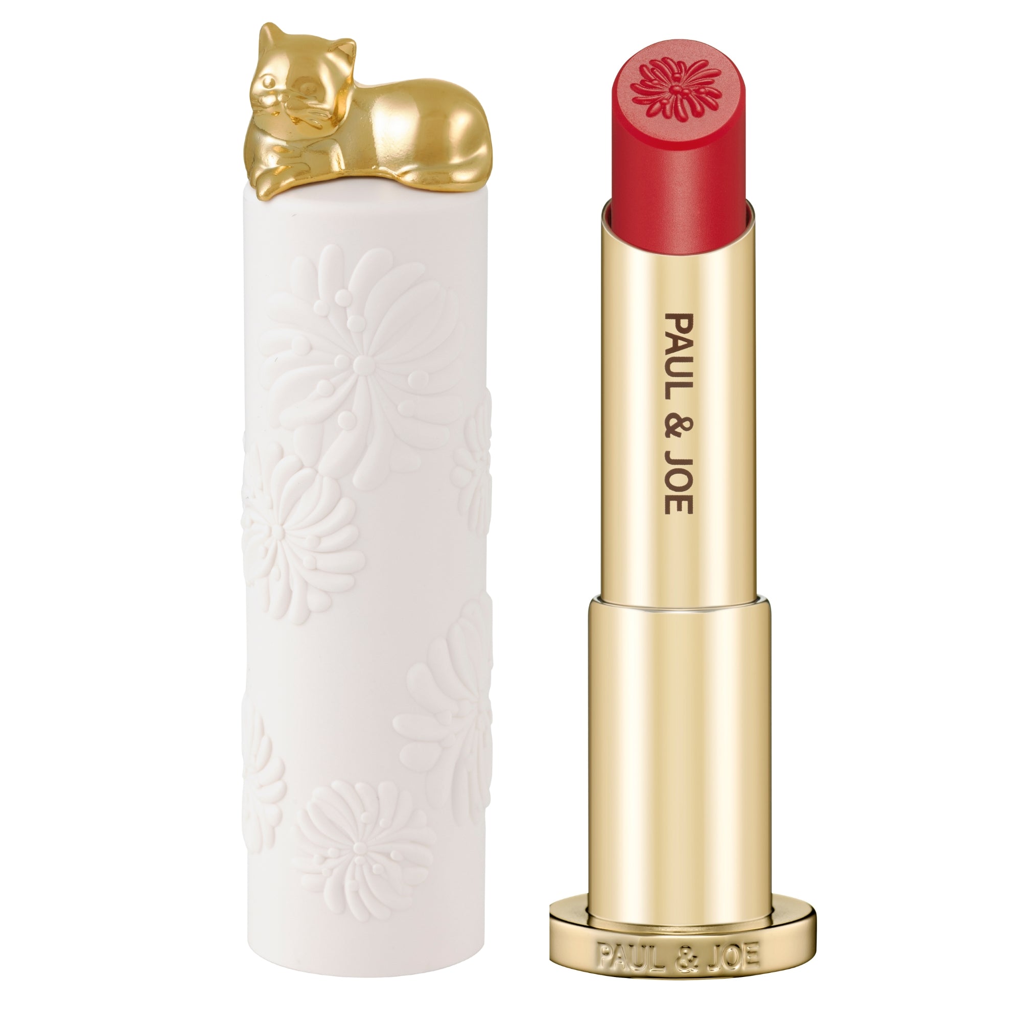 Lipstick Case Limited R White with Gold Cat (Case only)