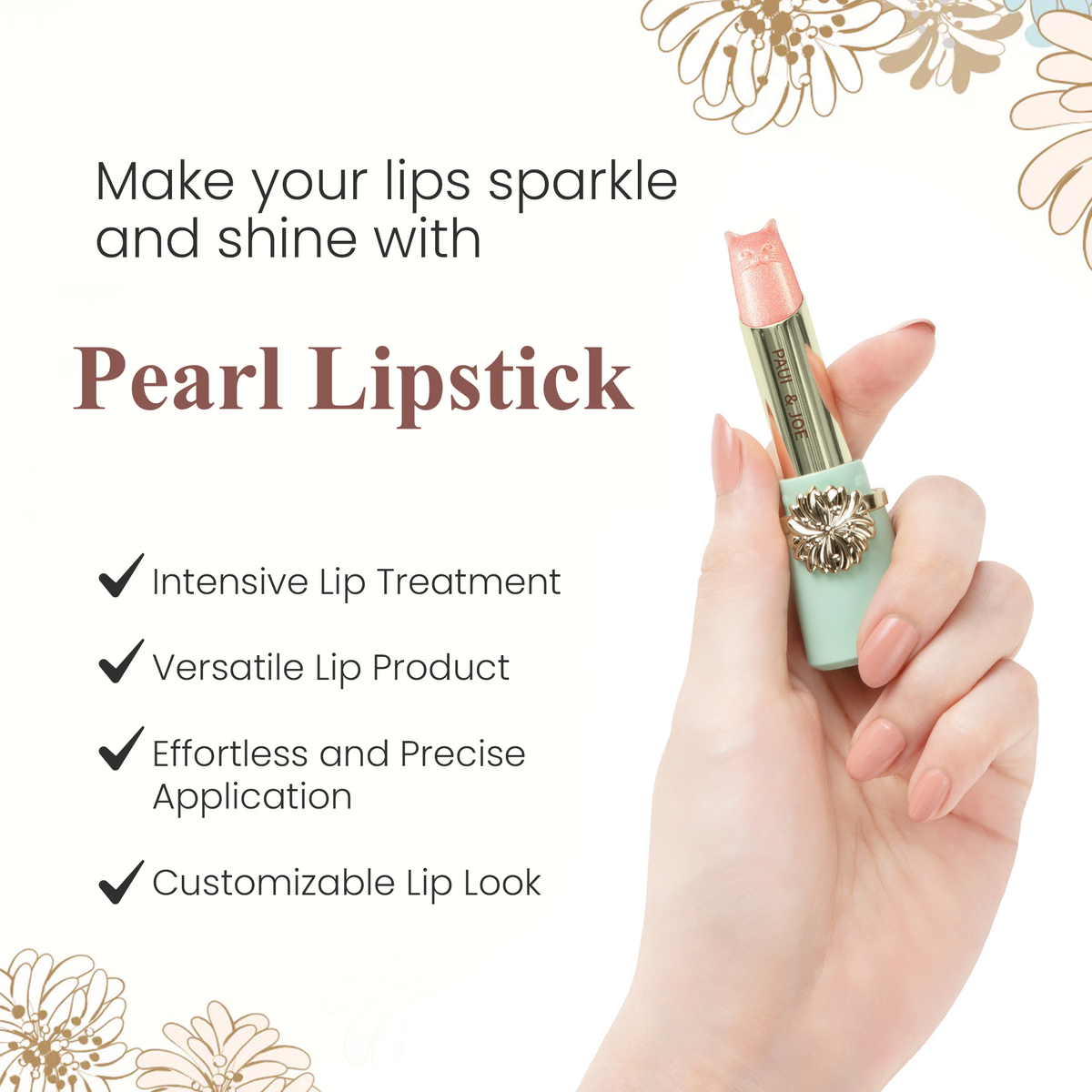 Pearl Cat Lipstick + Case Bundle